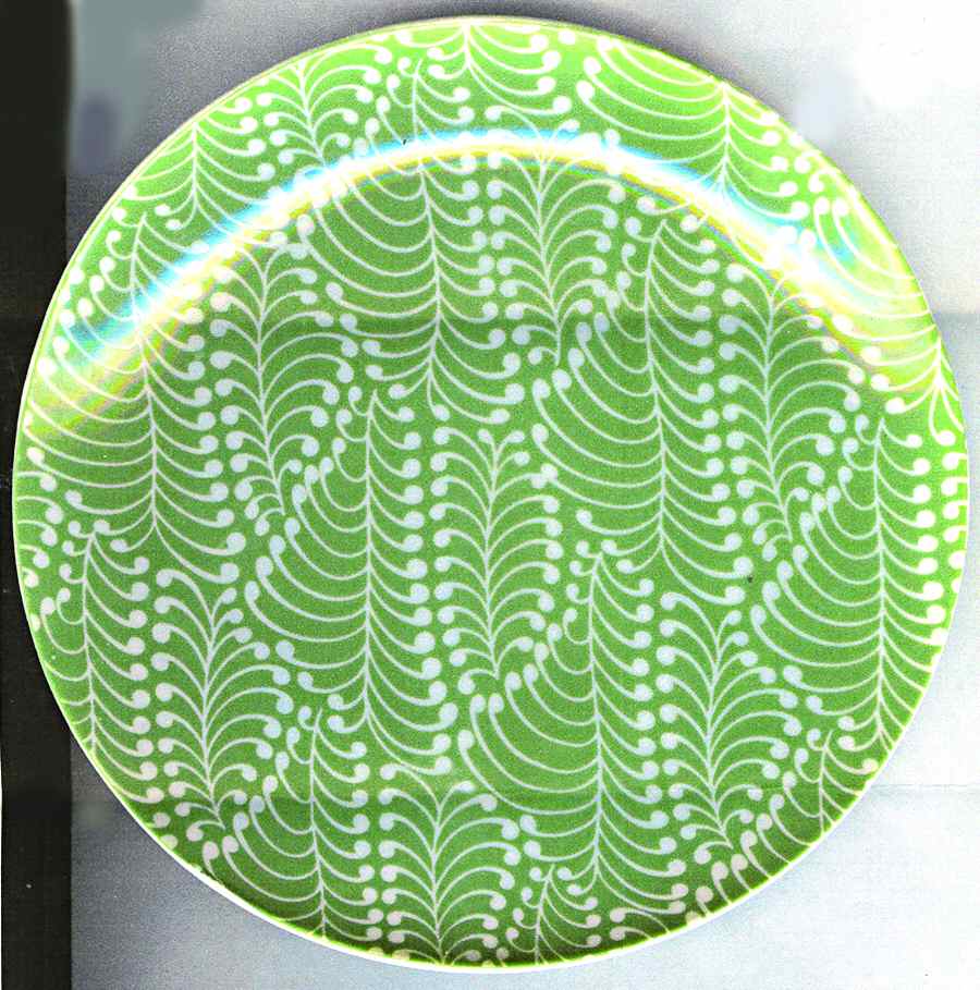 Papyrus (Celadon) Salad Plate by Georges Briard-1