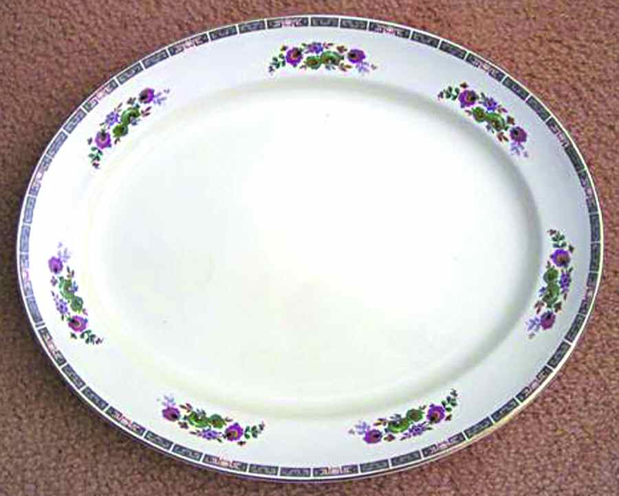 4339 13" Oval Serving Platter by Bishop & Stonier-1