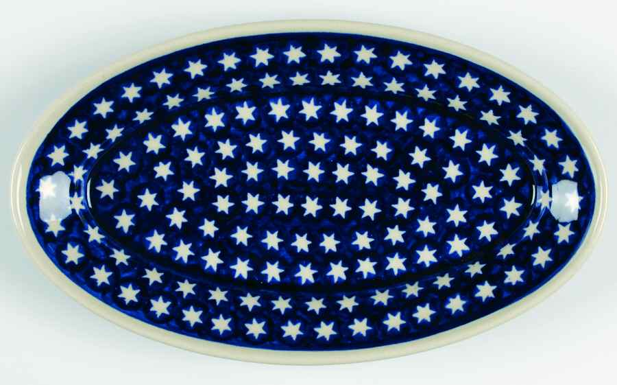 Stars 10" Oval Serving Platter by BOLESLAWIEC-1