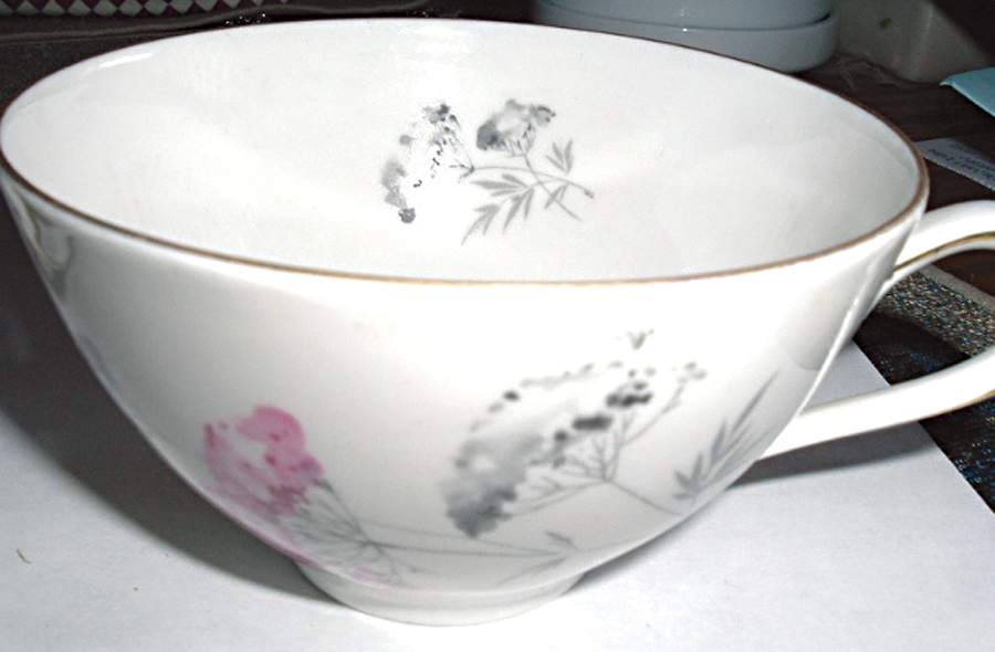 8712 Flat Cup & Saucer Set by Bareuther & Co-1