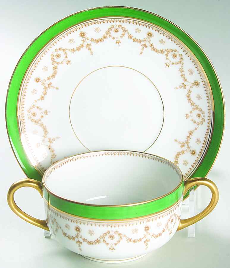 13757 Flat Bouillon Cup & Saucer by Bernardaud-1