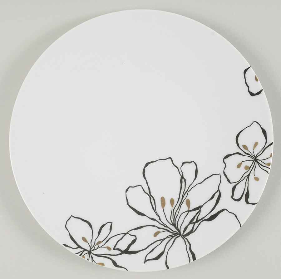 Black Gold Coupe Dinner Plate by Bernardaud-1
