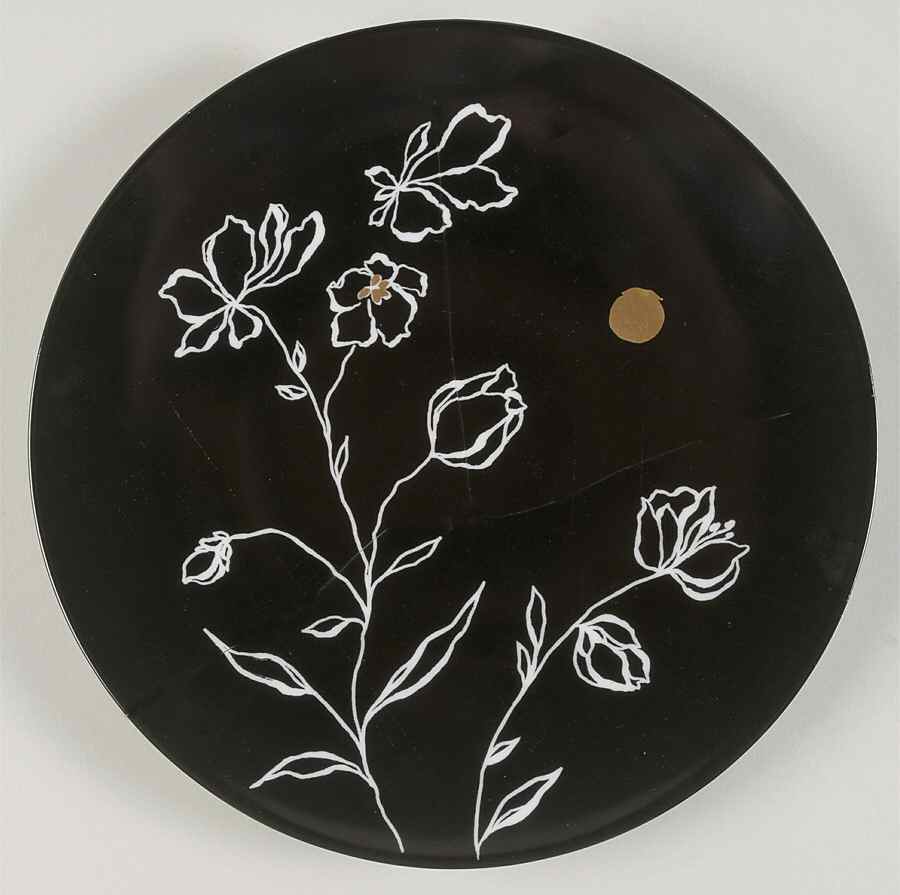 Black Gold Coupe Salad Plate by Bernardaud-1
