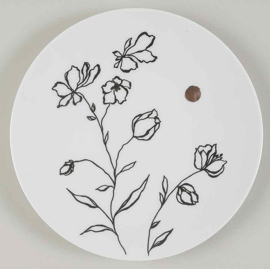 Black Gold Coupe Salad Plate by Bernardaud-1