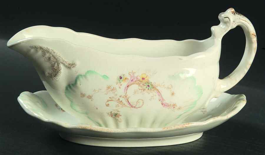W189 Gravy Boat & Underplate/Relish by Bishop & Stonier-1