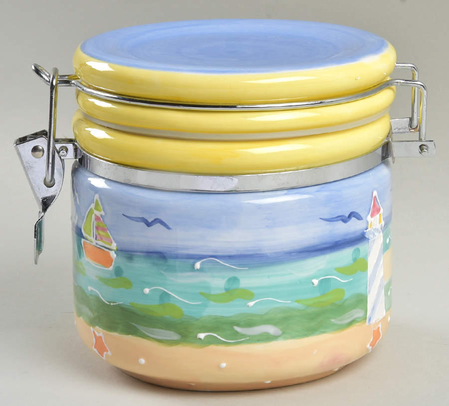 Biscayne Bay Collection Small Canister with Hinged Lid by Baum Brothers-1