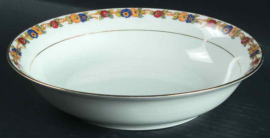 BOJ78 8" Round Vegetable Bowl by Jean Boyer (Limoges)-1