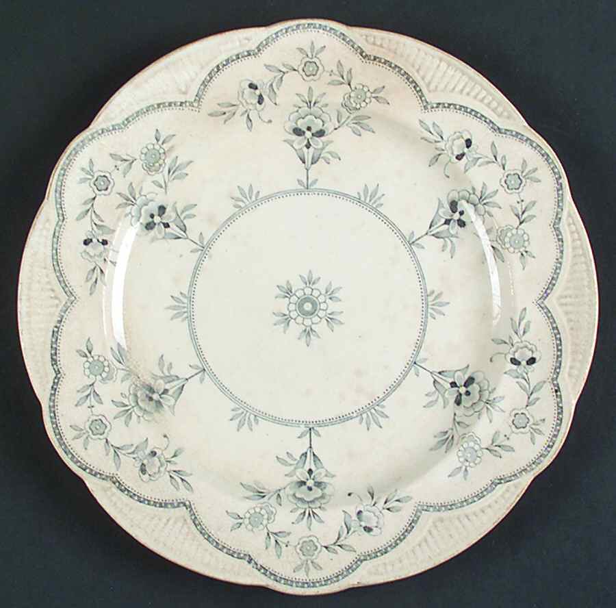 Filey Blue Luncheon Plate by Brownfield-1