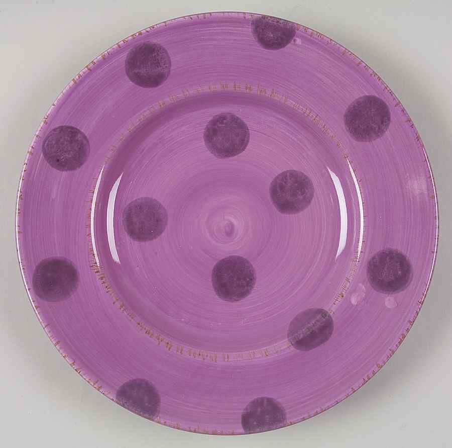 Pastis (Dots and Stripes) Salad Plate by Bella-1