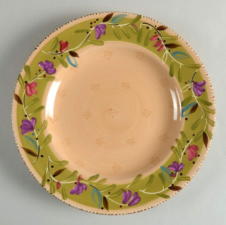 Pastis (Floral) Dinner Plate by Bella-1