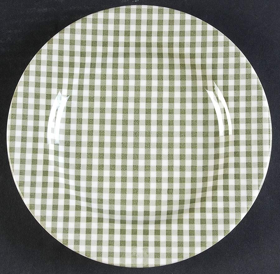 Check Salad/Dessert Plate by Ballard Designs-1