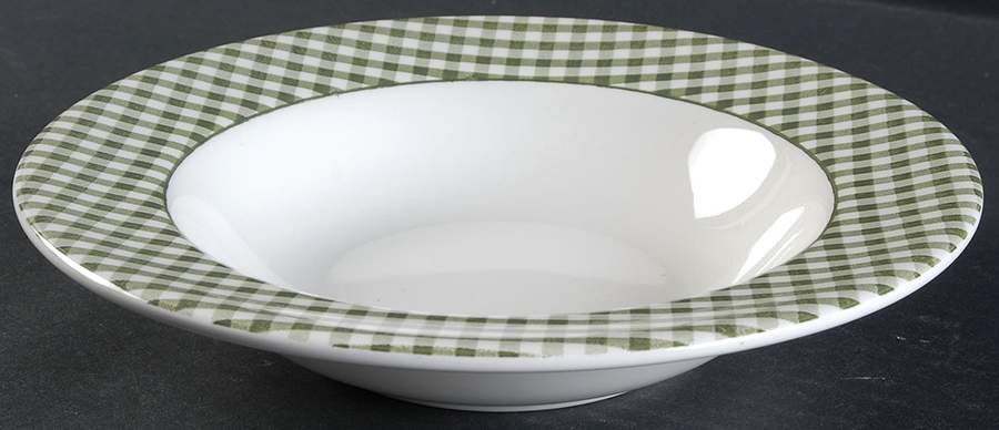 Check Rim Soup Bowl by Ballard Designs-1
