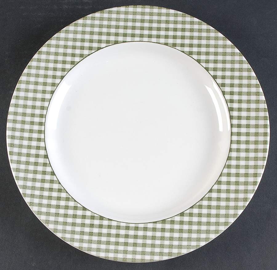 Check Dinner Plate by Ballard Designs-1
