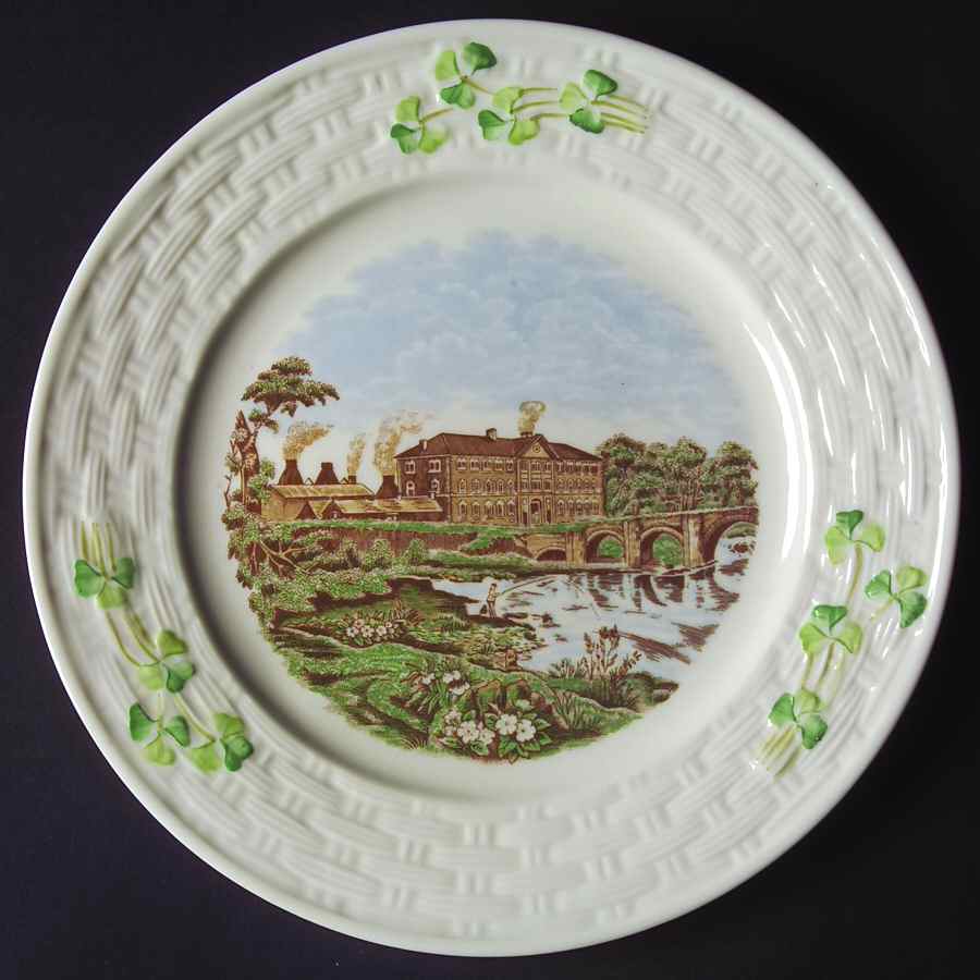 Archive Collection Pottery Scene Plate by Belleek Pottery (Ireland)-1
