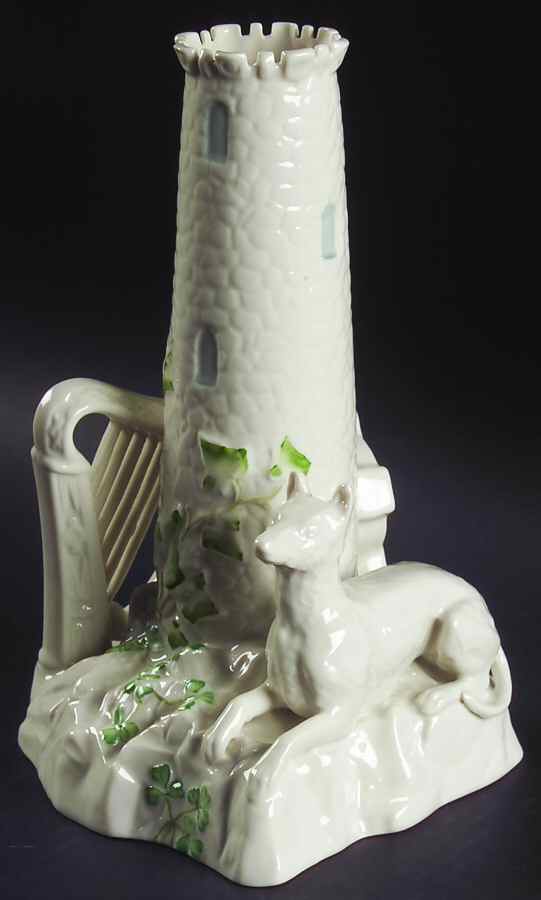 Archive Collection Round Tower Vase by Belleek Pottery (Ireland)-1