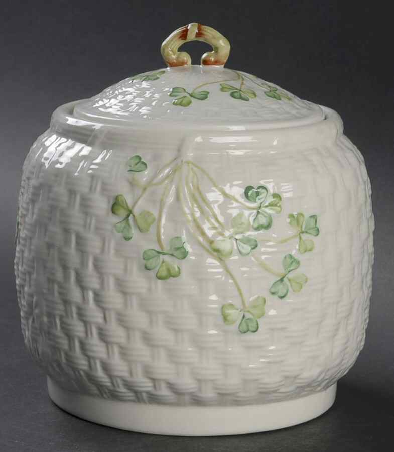 Archive Collection Biscuit Barrel & Lid by Belleek Pottery (Ireland)-1