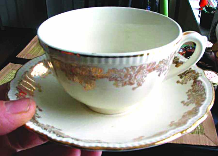 Marigold Footed Cup & Saucer Set by British Empire Ware-1