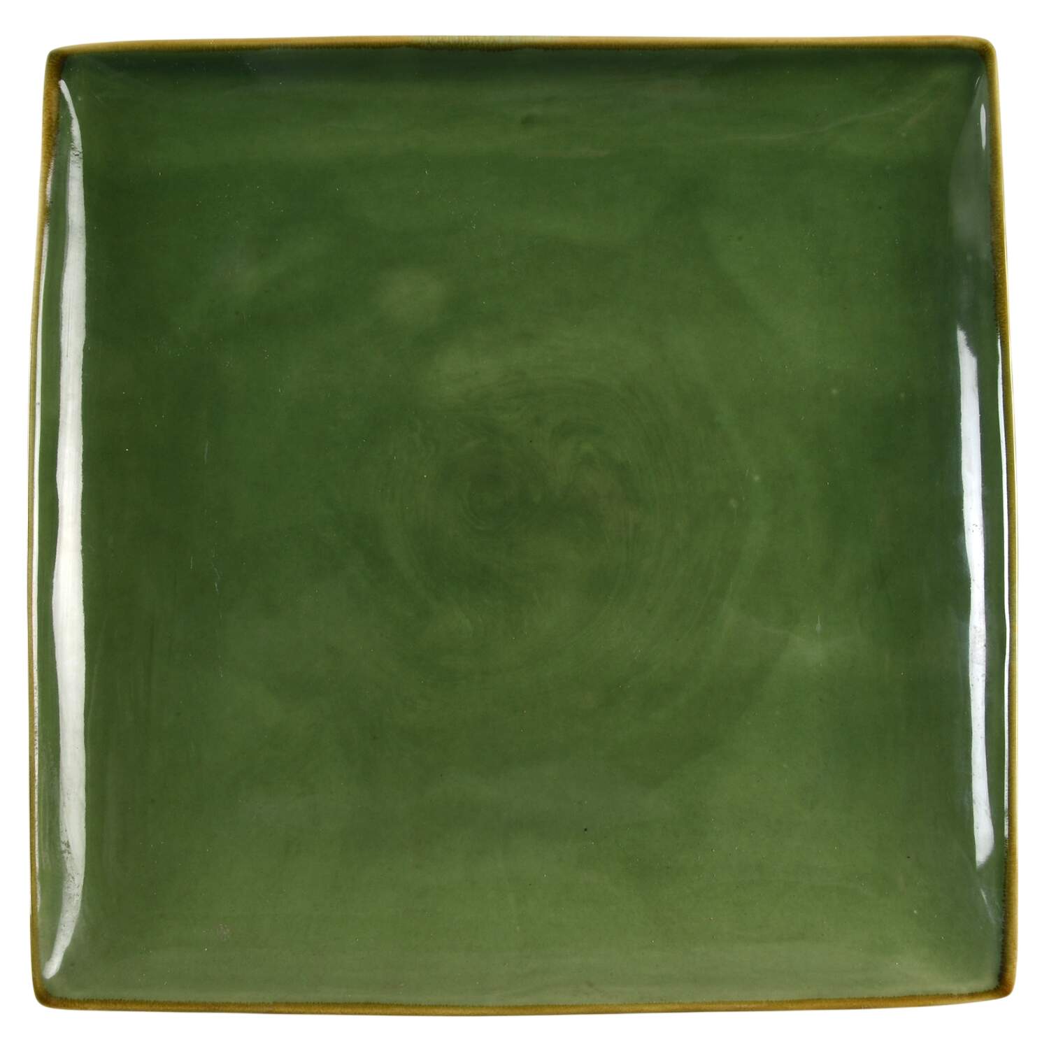 Retro Embossed Green (Retro Collection) 12" Square Serving Platter by Baum Brothers-1