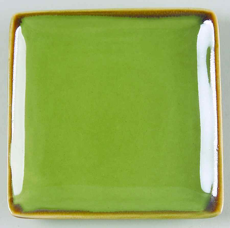Retro Embossed Green (Retro Collection) Sushi Plate by Baum Brothers-1