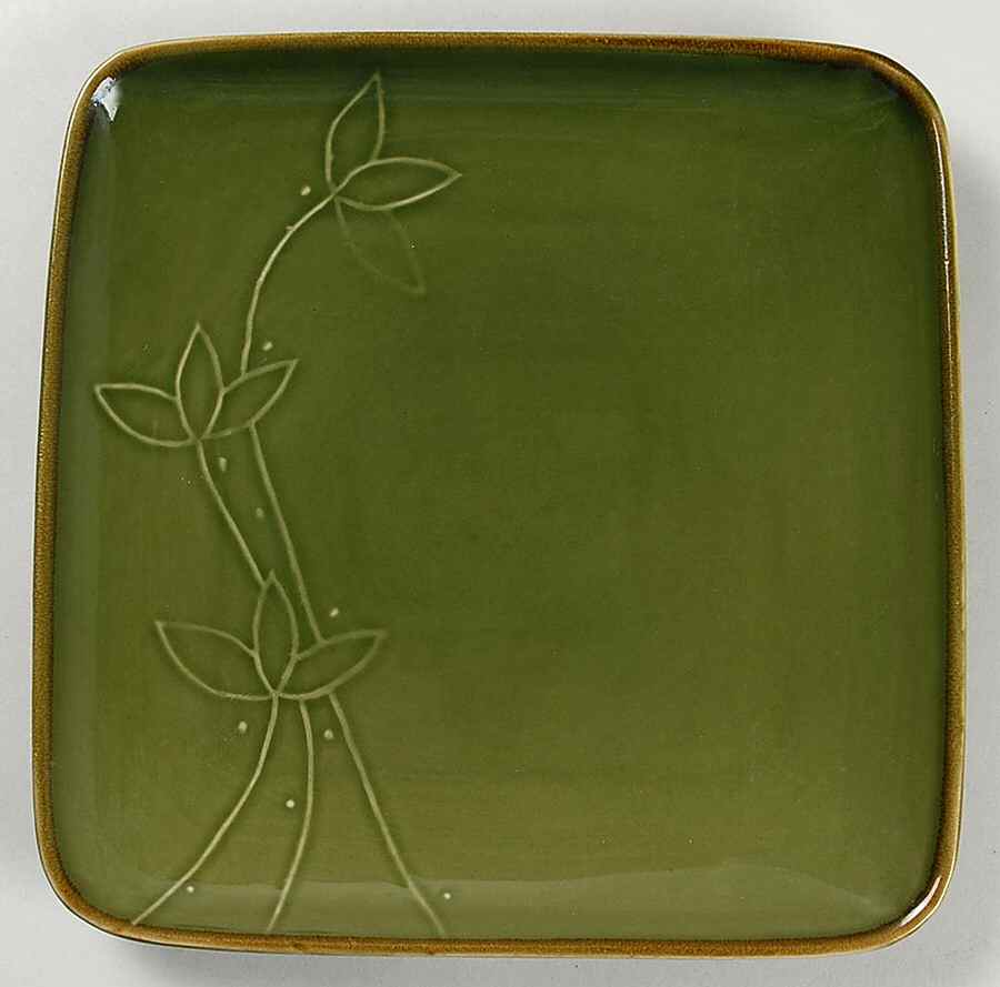 Retro Embossed Green (Retro Collection) Salad Plate by Baum Brothers-1