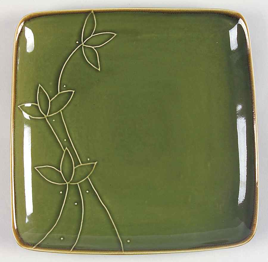 Retro Embossed Green (Retro Collection) Dinner Plate by Baum Brothers-1