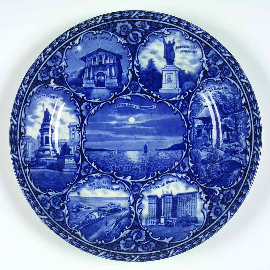 View of San Francisco Dinner Plate by British Anchor-1