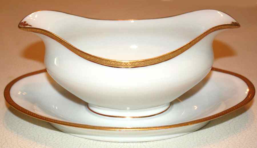BWD546 Gravy Boat with Attached Underplate by Bawo & Dotter-1