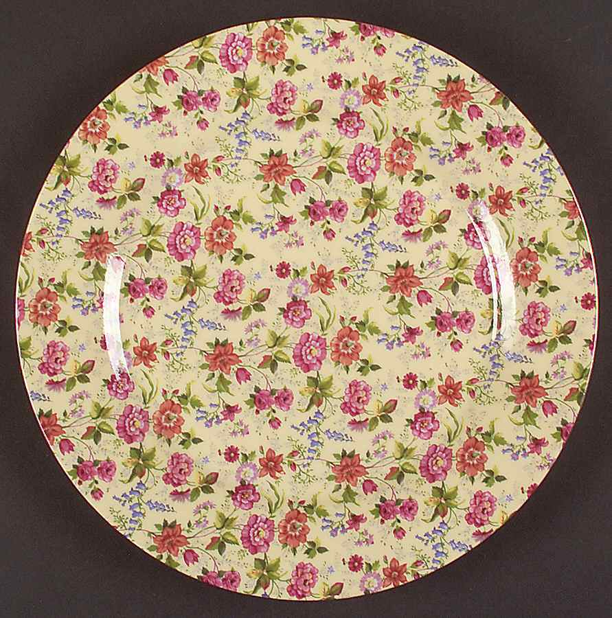 Charlotte Chintz (Smooth) Dinner Plate by Baum Brothers-1