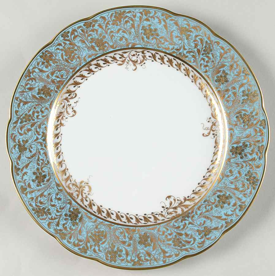Eden Turquoise Dinner Plate by Bernardaud-1