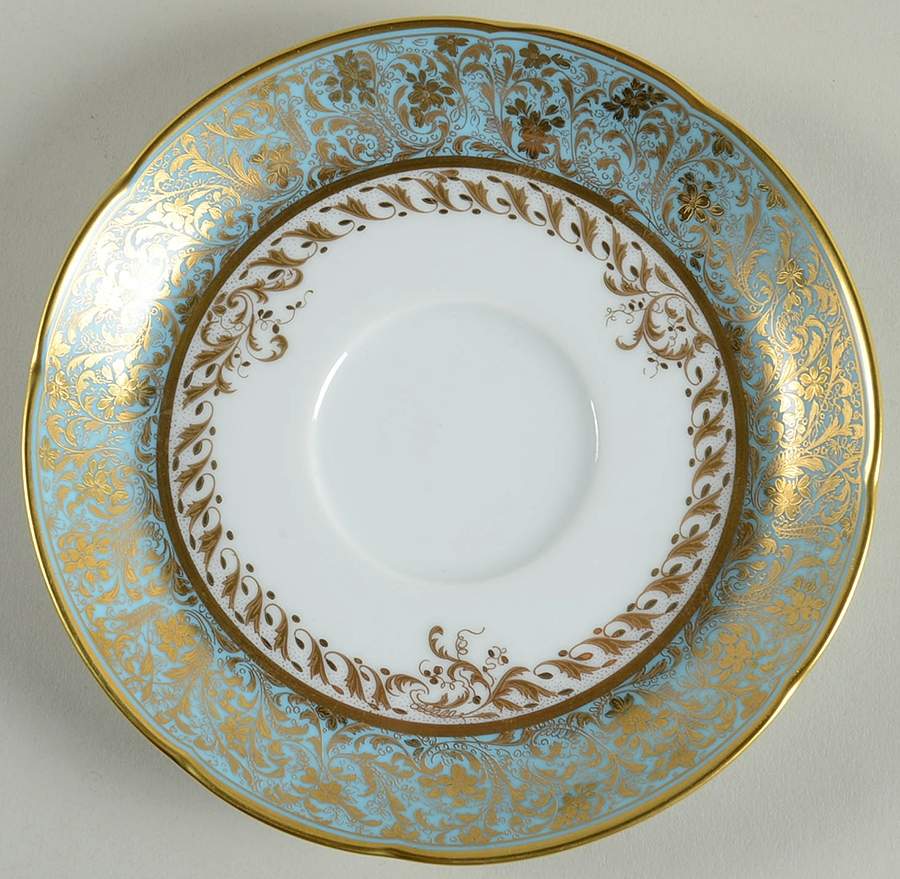 Eden Turquoise Saucer for Flat Cup by Bernardaud-1