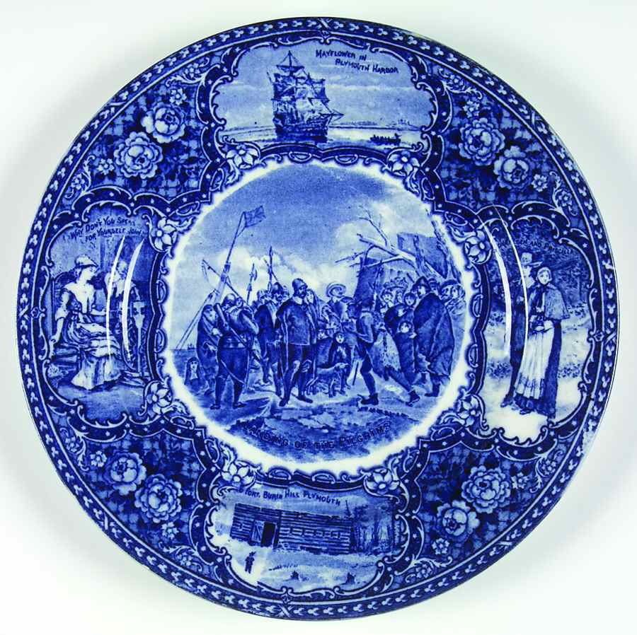 Ye Olde Historic Pottery Salad Plate by British Anchor-1