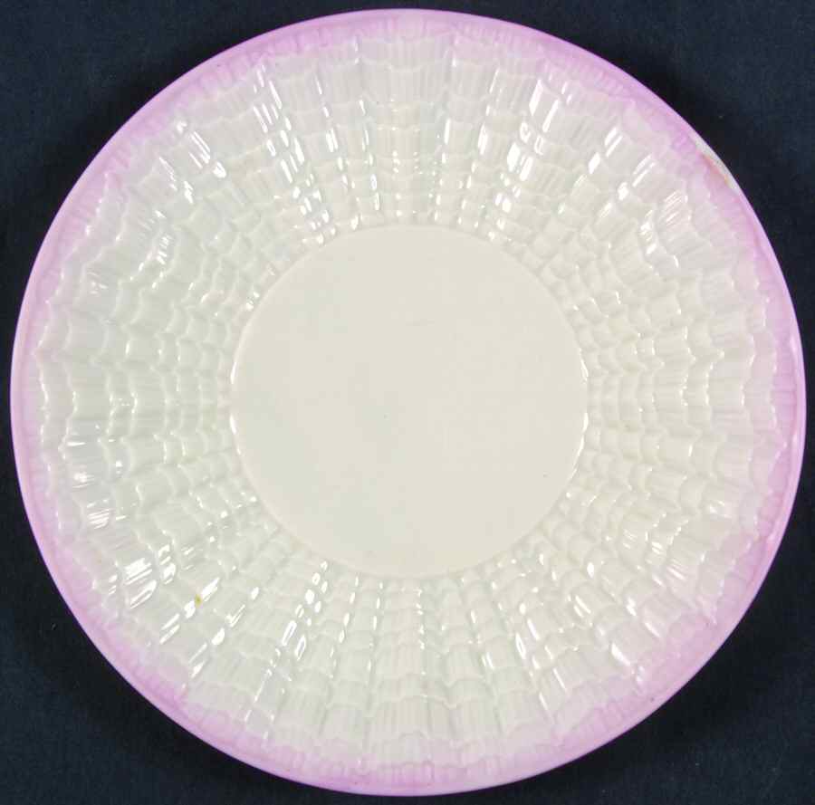 Tridacna Pink (No Trim) Bread & Butter Plate by Belleek Pottery (Ireland)-1