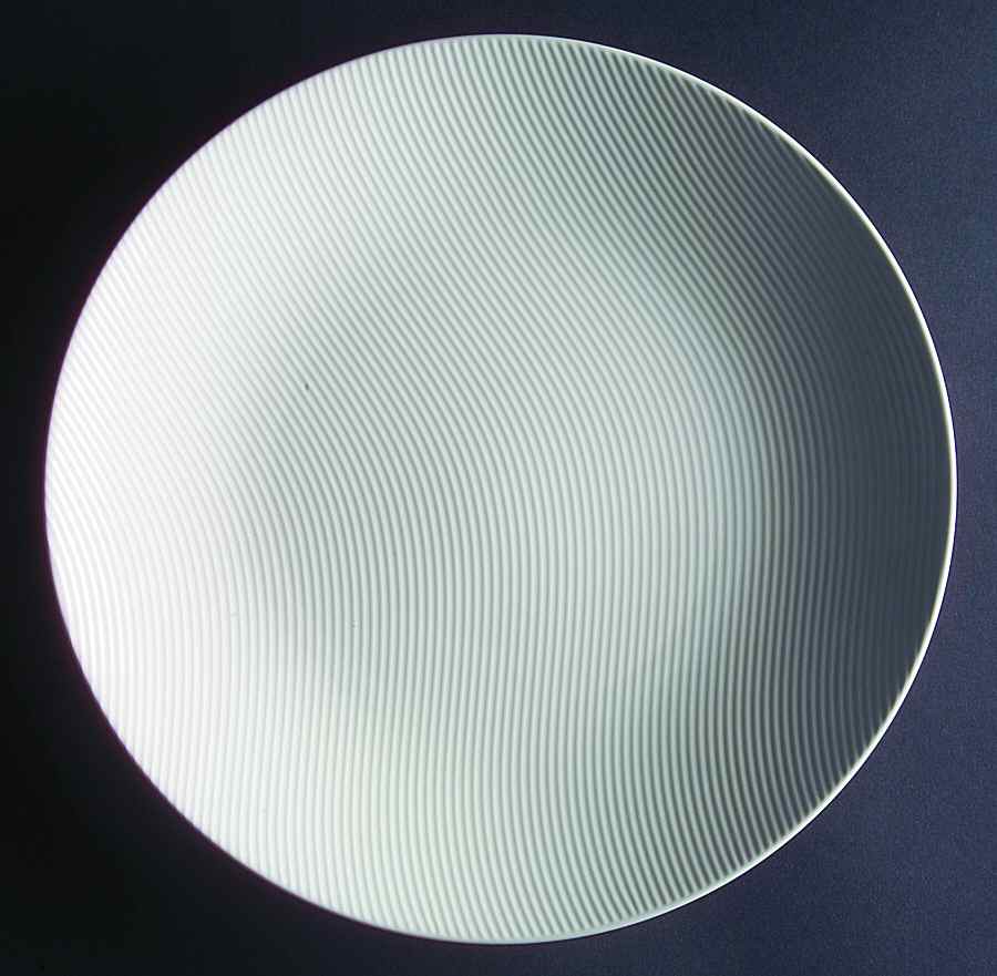 Curves White Dinner Plate by Block-1