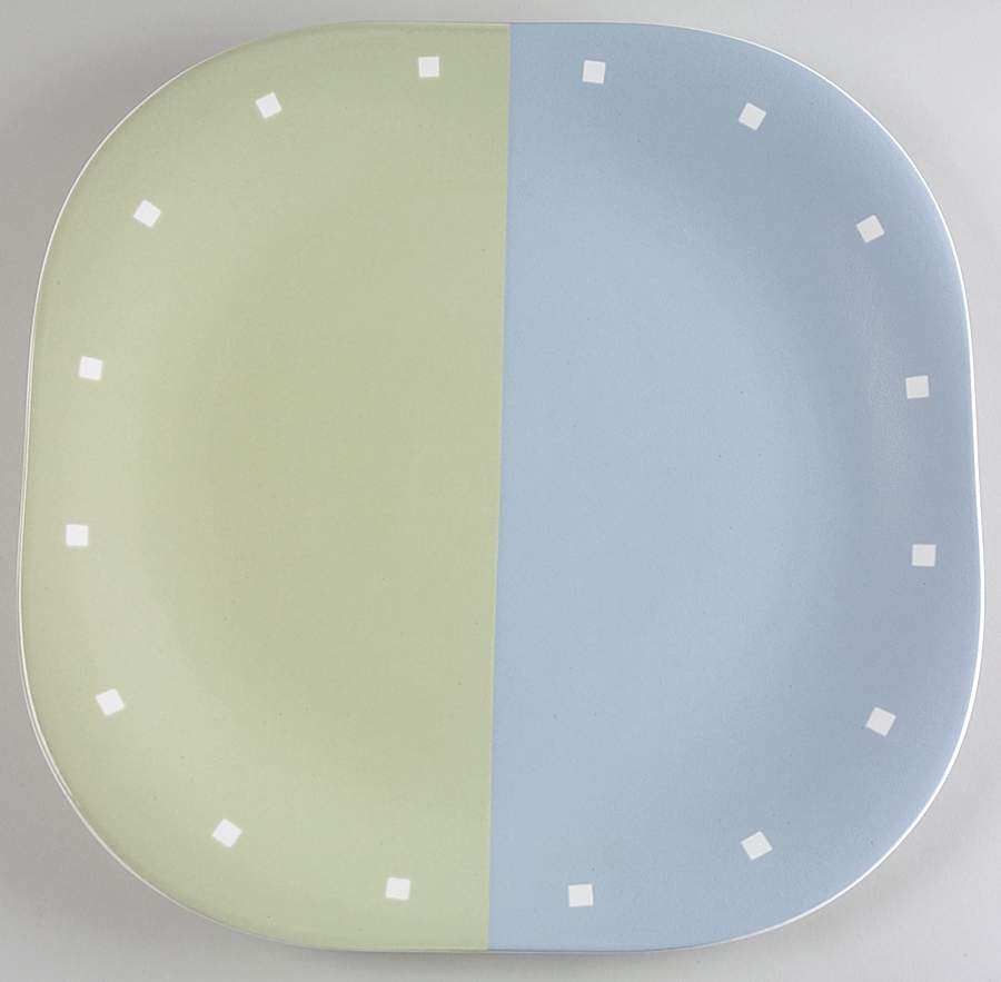 Duet Green 12" Square Serving Platter by Block-1