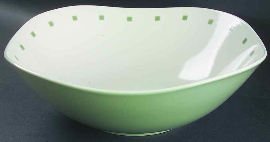 Duet Green 10" Square Vegetable Bowl by Block-1
