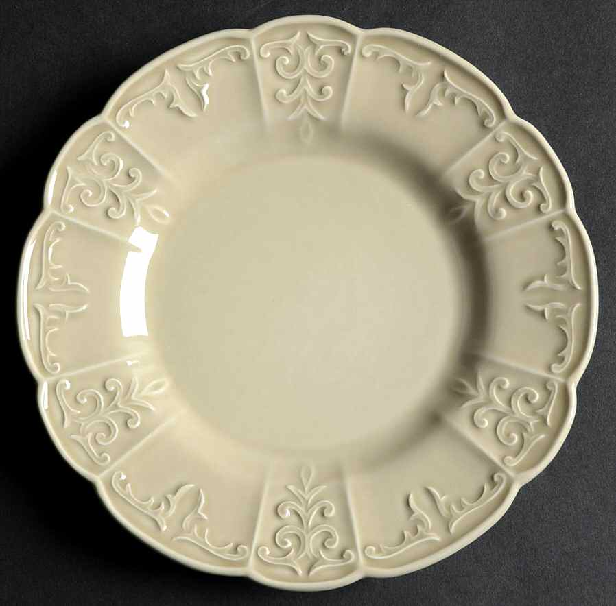 Fleur Taupe Salad Plate by Block-1