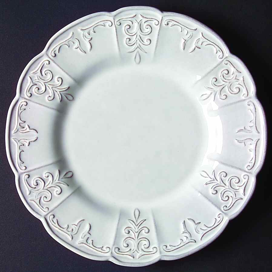 Fleur White Salad Plate by Block-1
