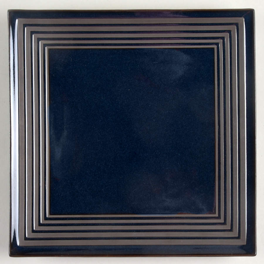 Parallels Iris (Dark Blue) Dinner Plate by Block-1