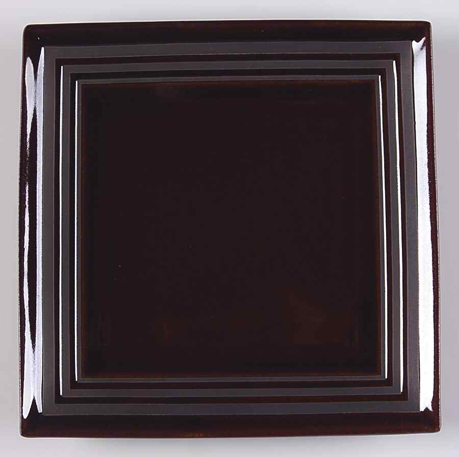 Parallels Mahogany Salad Plate by Block-1