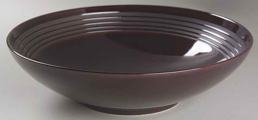 Parallels Mahogany 11" Round Vegetable Bowl by Block-1