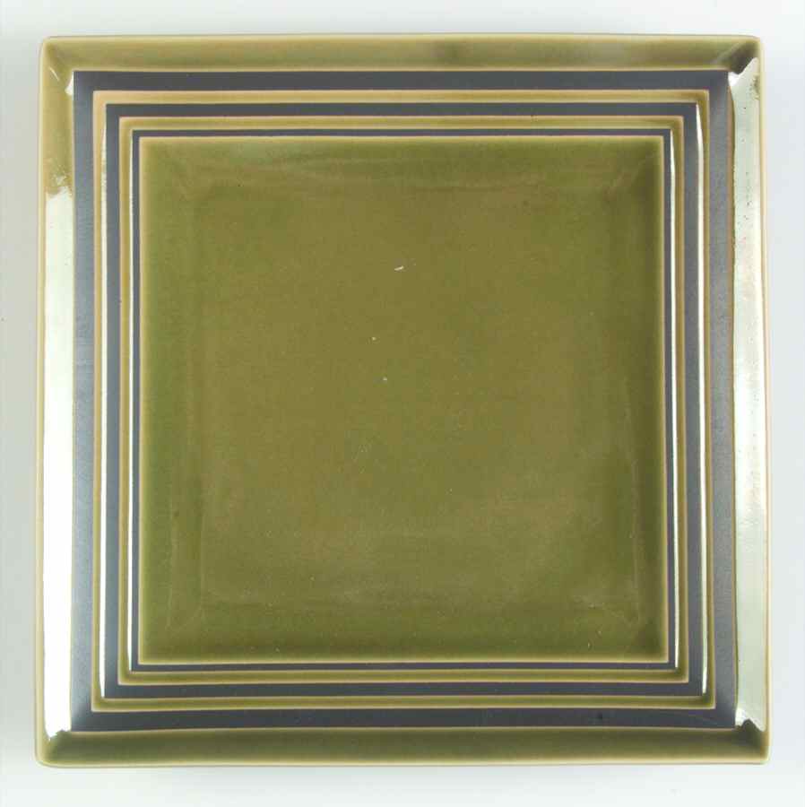 Parallels Sage Salad Plate by Block-1