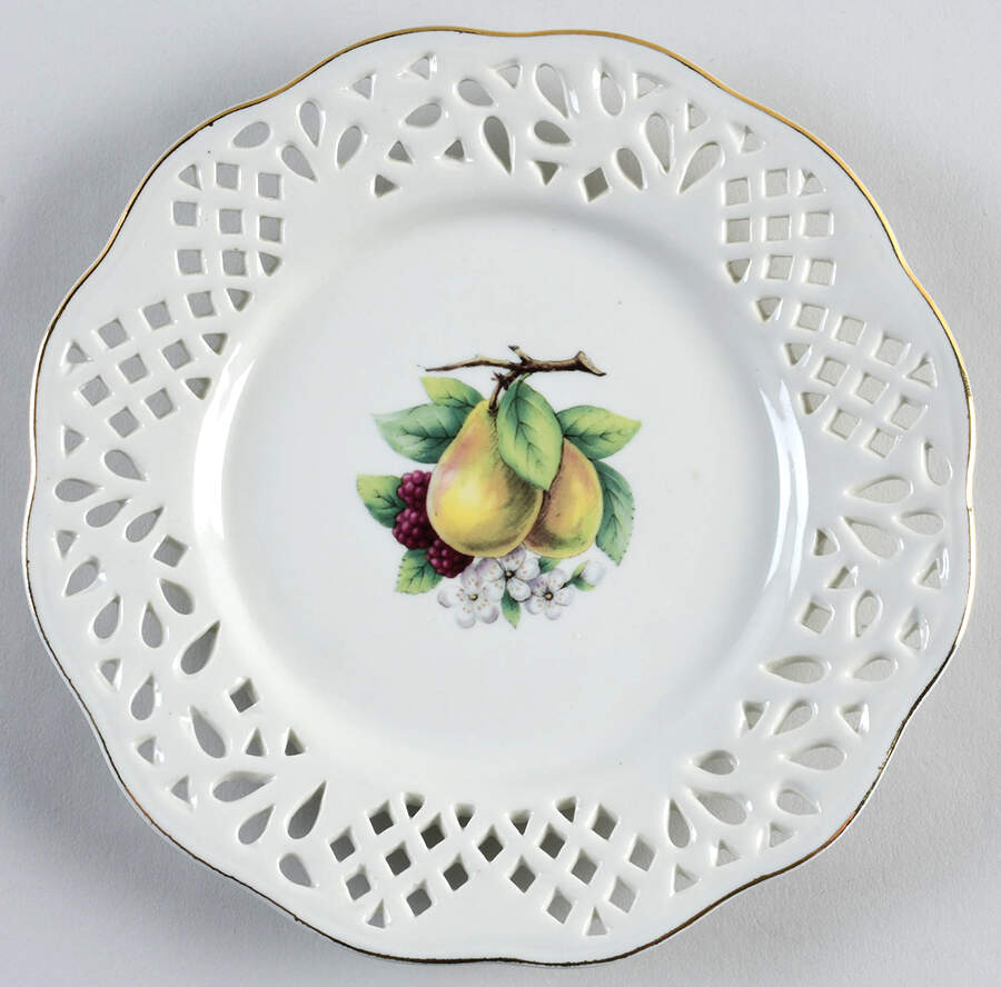 BAU54 Pierced Edge Salad Plate by Baum Brothers-1