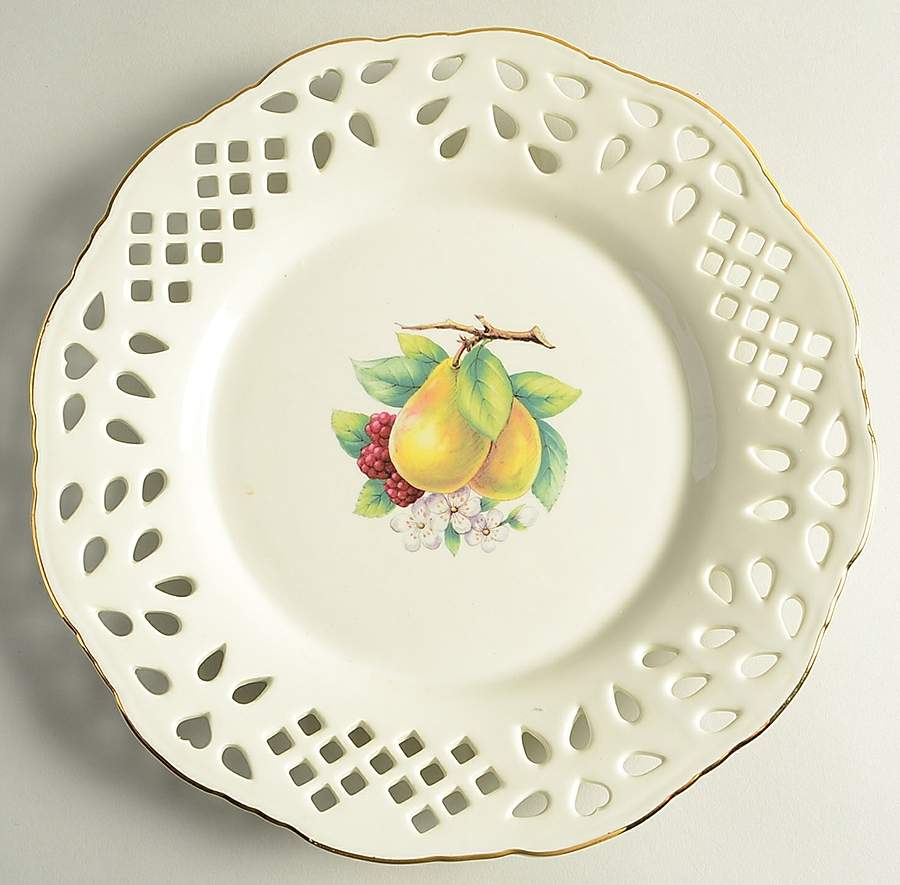 BAU54 Pierced Edge Dinner Plate by Baum Brothers-1
