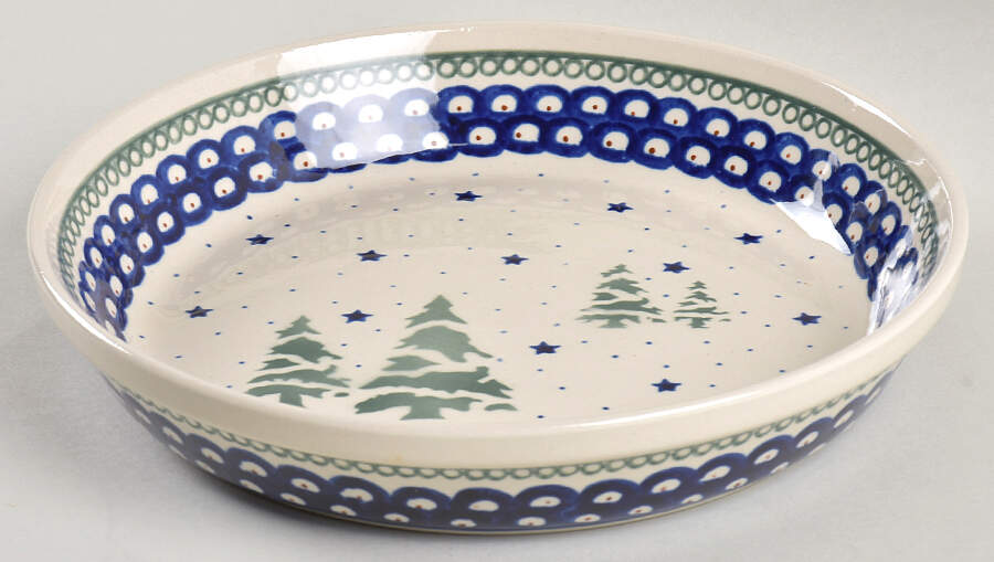 BOW12 9" Pie Baking Plate by BOLESLAWIEC-1