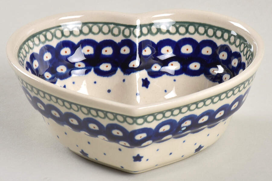 BOW12 6" Heart Shaped Bowl by BOLESLAWIEC-1