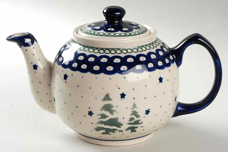 BOW12 Teapot & Lid by BOLESLAWIEC-1