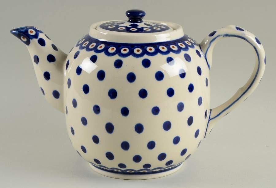 Country Teapot & Lid by BOLESLAWIEC-1