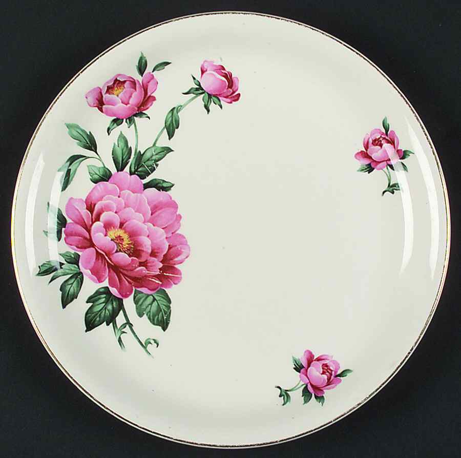 Peony Luncheon Plate by British Anchor-1