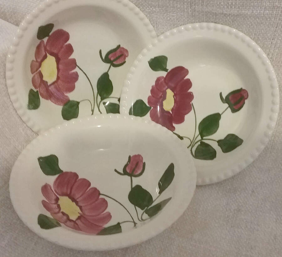 Red Nocturne Variant (Candlewick) Coupe Cereal Bowl by Blue Ridge Southern Pottery-1
