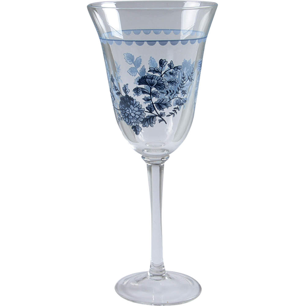 Blue Ridge Rose 10 Oz Glassware Goblet by Biltmore for Your Home-1
